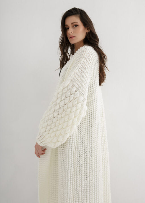 Long cardigan knitting pattern