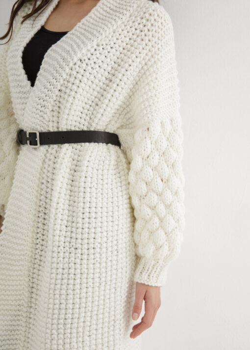 Long cardigan knitting pattern