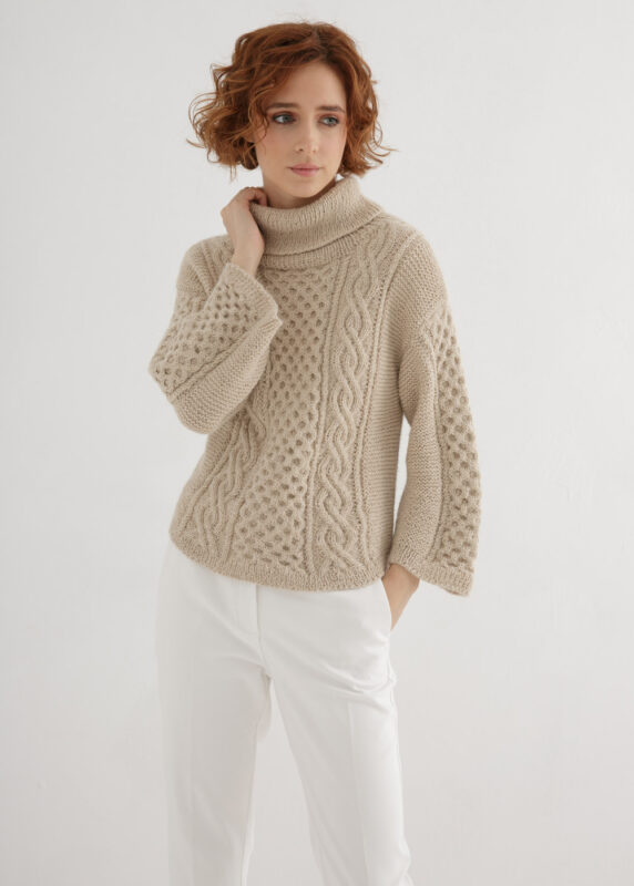 V-Neck Sweater Knit Pattern easy – Through the Stitch