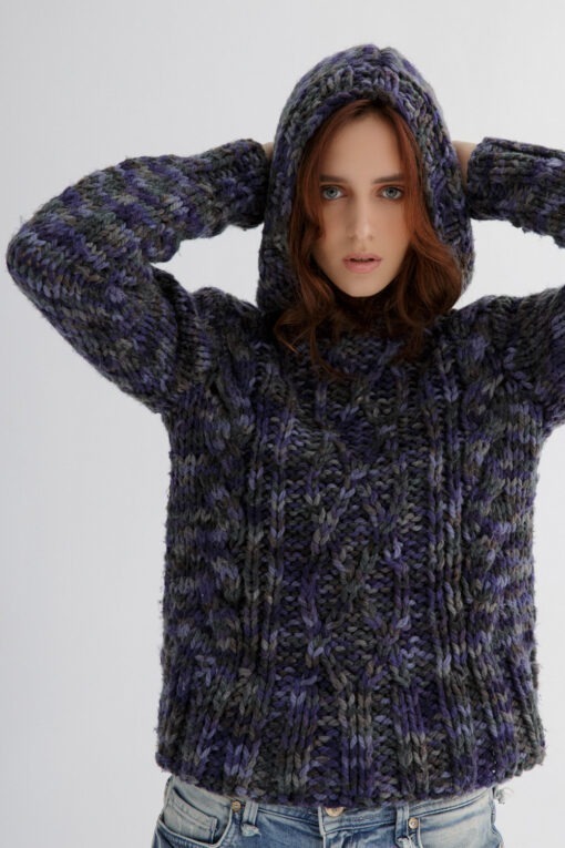 Hooded Sweater Knitting Pattern