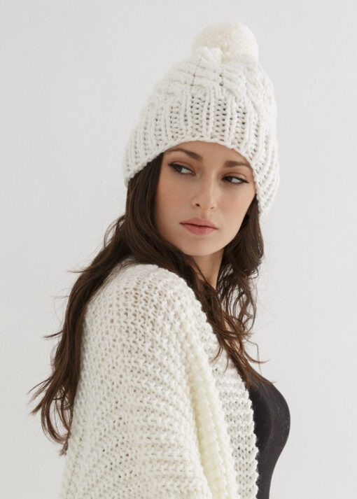 Chunky Cable Beanie Knit Pattern