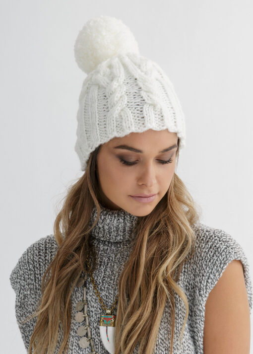 Cable Beanie Knitting Pattern