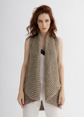 A very unique Vest Knitting Pattern – Through the Stitch