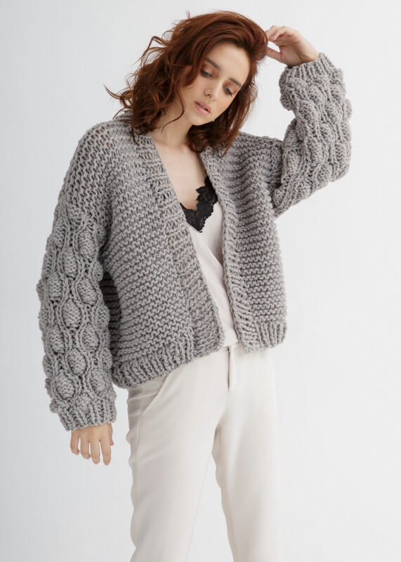 Cropped Cardigan Knitting Pattern – Through the Stitch