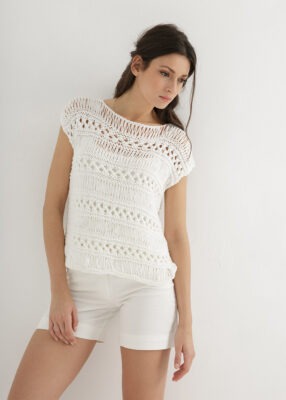 An easy lace top knitted pattern – Through the Stitch