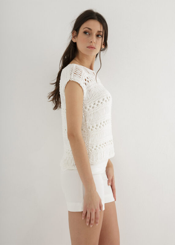 An easy lace top knitted pattern – Through the Stitch