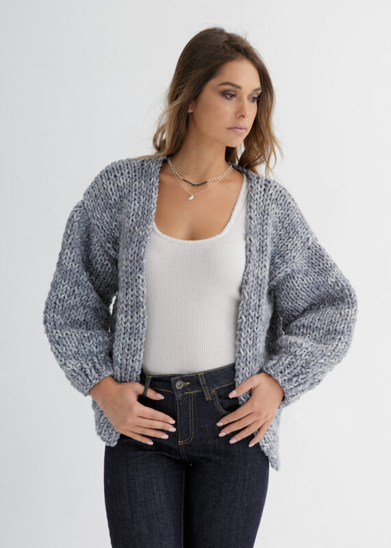 Cardigan knitting pattern Tatiana – Through the Stitch