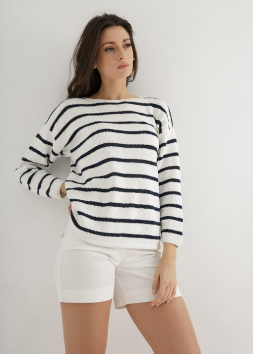 Striped Sweater Knitted Pattern
