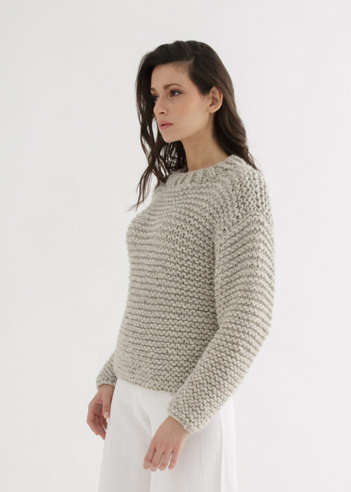 Basic Sweater Knitting Pattern simple and easy – Through the Stitch