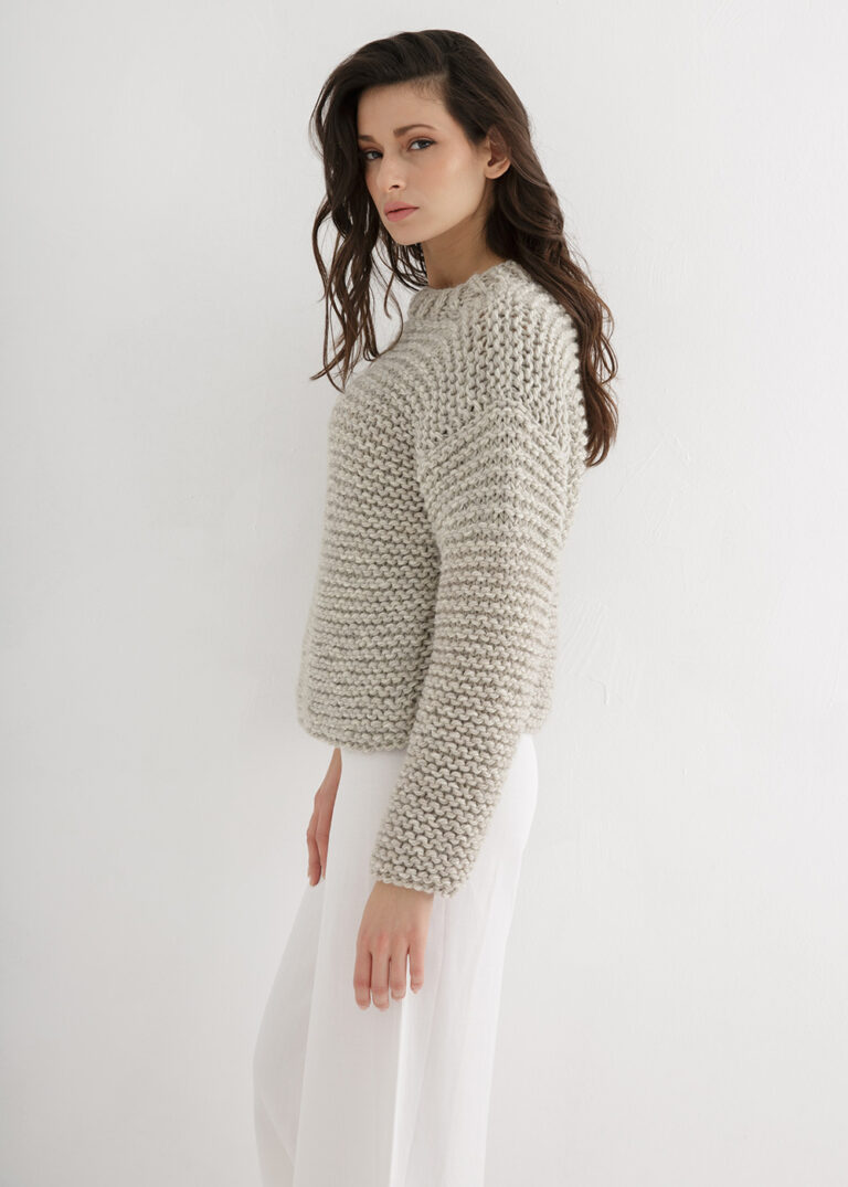 Basic Sweater Knitting Pattern simple – Through the Stitch