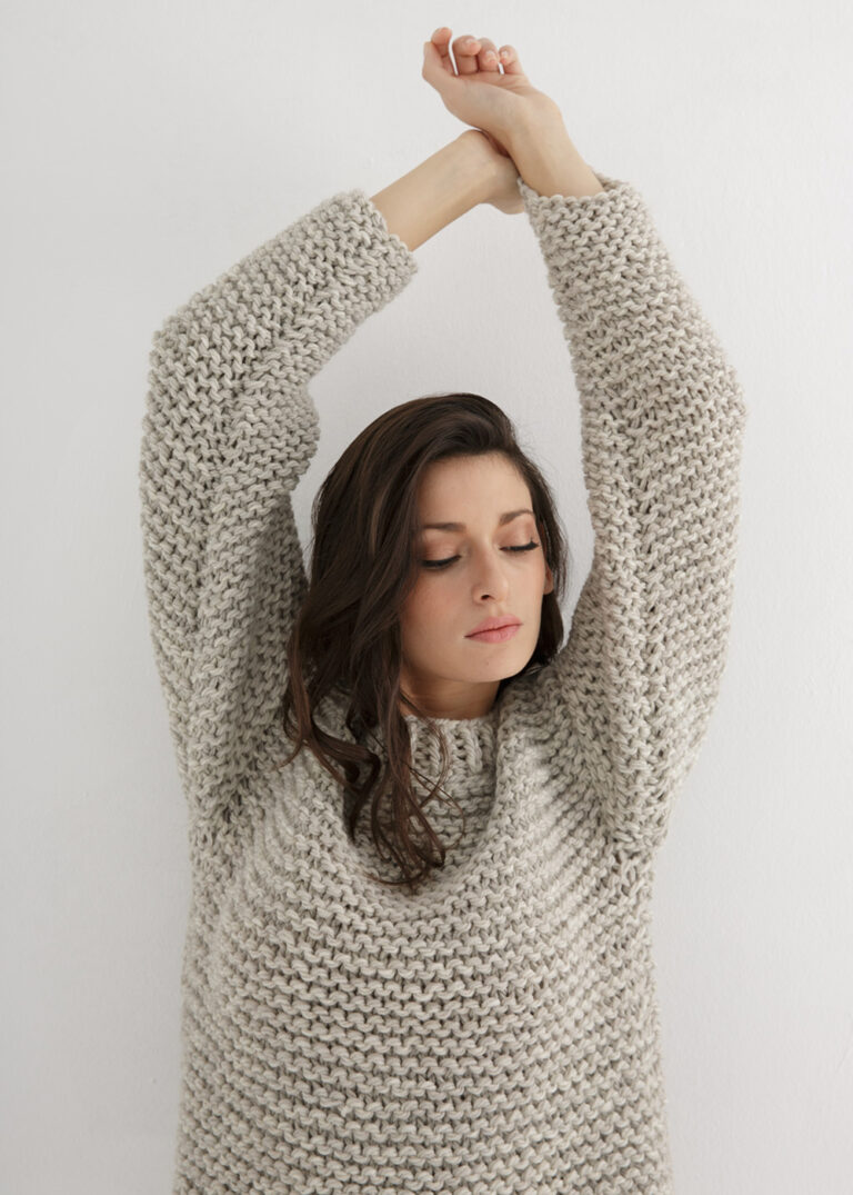 Basic Sweater Knitting Pattern simple – Through the Stitch