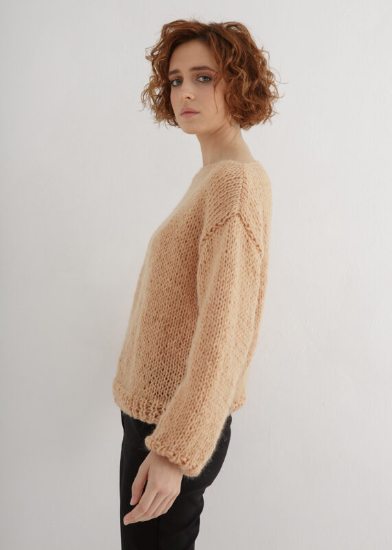 Basic Sweater Knitting Pattern easy and fast – Through the Stitch