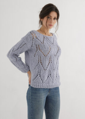 Lace Sweater Knitting Pattern Unique – Through The Stitch